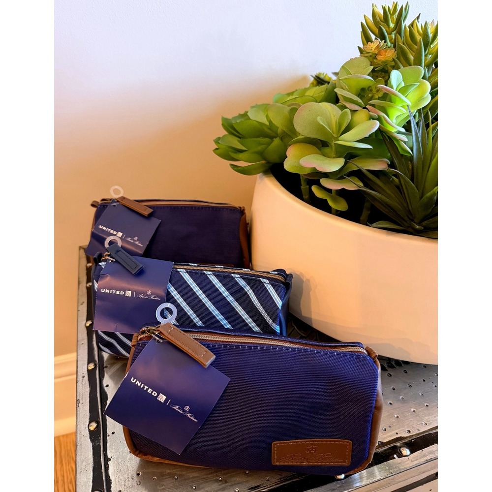 NWT THREE United x Brooks Brothers x Perricone, MD Amenity Kits